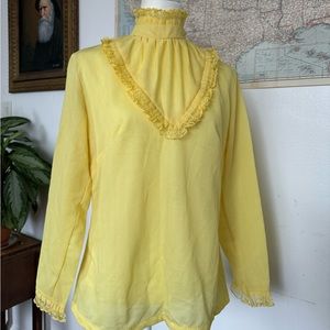 New vintage blouse 70years. Lace made in USA ILGWU